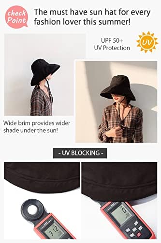 Adjustable Extensive Brim Bucket Hat – Journey-Pleasant Seaside Solar Hat with UPF50+ Safety and Semi-Inflexible Foldable Brim