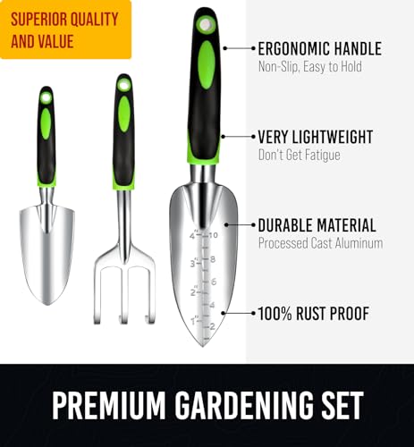 GROWIT Premium Gardening Instrument Set - 22-Piece Present Assortment for Ladies, Mothers, and Males - Sturdy and Ergonomic Gardening Instruments